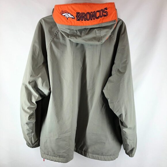 Pro Players Gray And Orange NFL Denver Broncos Coat Size Medium - Picture 2 of 8